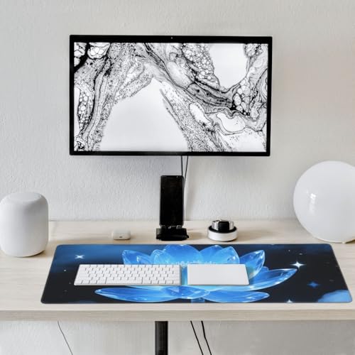 Tapis de souris de jeu grand format tapis protection table fleurs