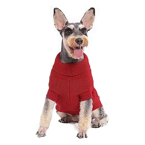 Dog Sweater Warm Pet Christmas Sweaters Pet Dog Clothes Knitwear Dog Pullover Cover