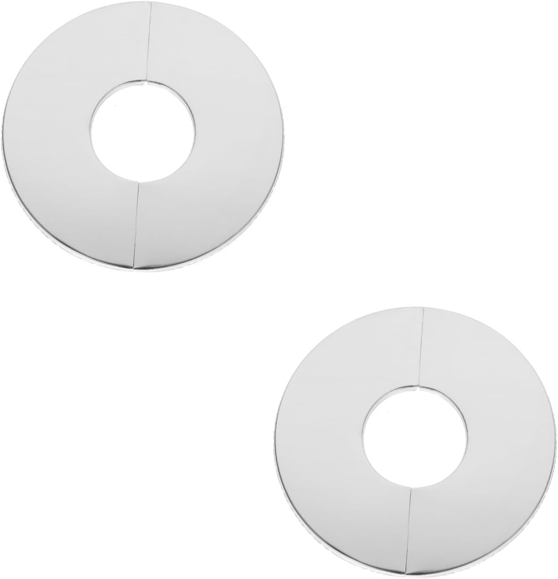 2pcs Stainless Steel Wall Split Flange Cover Round Escutcheon Plate for Pipe Decoration Easy Installation Design for Bathroom Kitchen Sleek Professional Finish