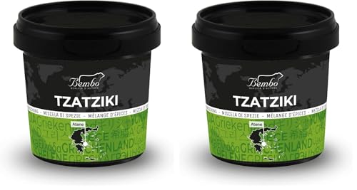 Tzatziki Bembo 45g – Confezione Anti Spreco - Prepara la salsa Tzatziki aggiungendo yogurt greco, cetriolo e olio di oliva - Una tipica combinazione aromatica della cucina greca. (Confezione da 2)