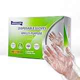 GENERALCARE PE Einmalhandschuhe, 600 Stück – Leichte, spülmaschinenfeste Hygienehandschuhe für Haushalt, Küche, Reinigung, Arbeit, Hobby & Lebensmittel