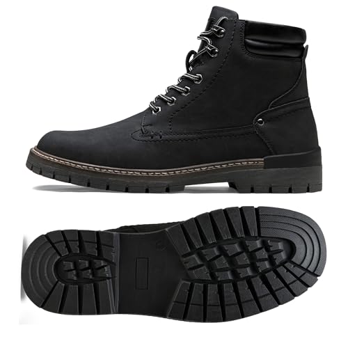 Image of Jousen Mens Boots Fashion Casual Boot Hiking Zipper Chukka Boots for Men