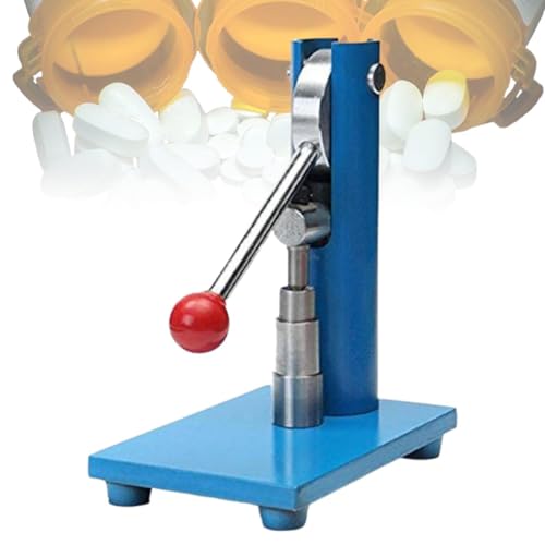 Máquina de prensado manual de acero tipo palanca para estampar pastillas de polvo, herramienta de 10 mm