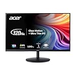Acer SH272 G0bih 27" IPS Full HD (1920 x 1080) Ultra-Thin Gaming Office Monitor | Adaptive-Sync Support (FreeSync Compatible) | Up to 120Hz Refresh | 1ms (VRB) | Adjustable Stand | HDMI & VGA Ports