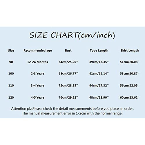 Conjunto de 2 peças de roupas para bebês de manga comprida para meninas, blusas sólidas + saia com a