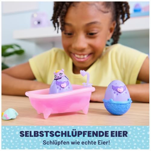 Hatchimals Alive Plantschspaß Set - Badewanne mit Zwei magischen, selbstschlüpfenden Eiern und 15 Accessoires, für Kinder ab 4 Jahren – Ansicht 4