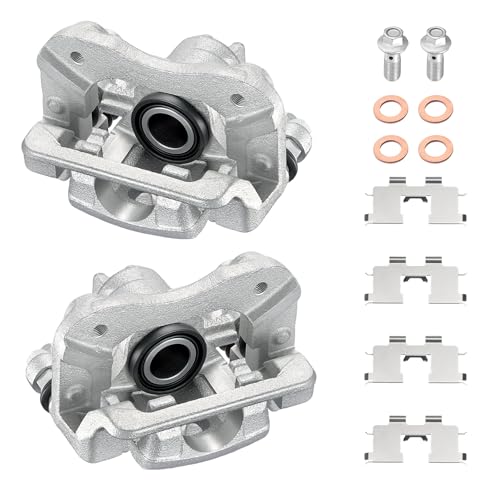 Image of BDFHYK 19-B3100A 19-B3101A Rear Disc Brake Caliper Assembly Compatible with Hyundai Sonata /Tucson 2005-2009, Compatible with Kia Magentis /Optima /Sportage 2005-2010, 2.0L 2.4L l4 2.7L 3.3L V6 2pcs