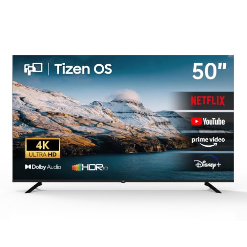 Image of FPD 50 Inch Smart TV Tizen OS, 4K Television Compatible with TV Plus, Dolby Audio, HDR 10, Gaming Hub, SmartThings, Built-in Airplay & Miracast, eARC, Voice Control Flat Screen Television (AT50)