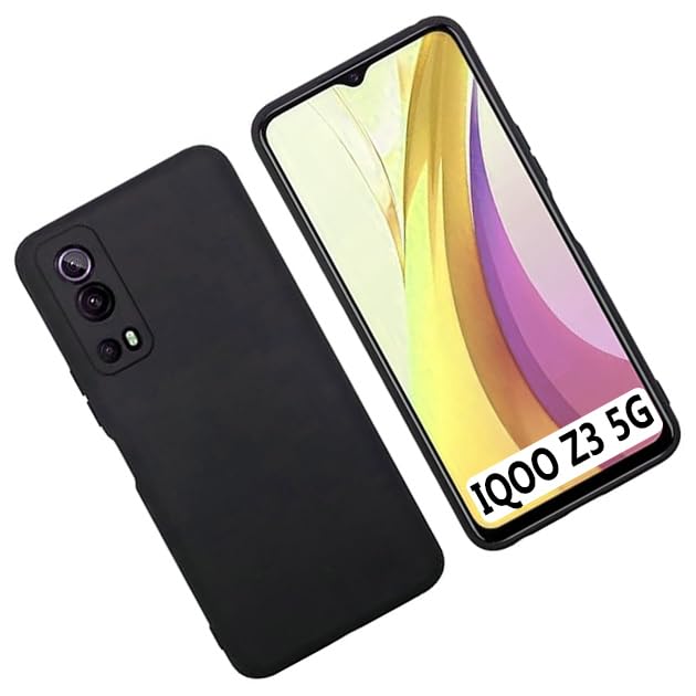 COBERTA Back Cover for iQOO Z3 5G Back Cover Case - Black Silicon (B0CQVMRH5L) Amazon Price History, Amazon Price Tracker