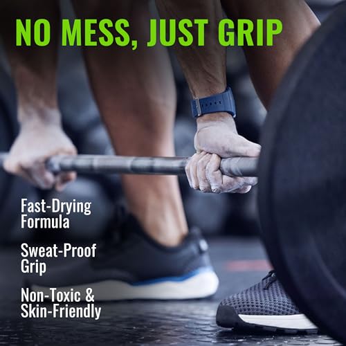 Image of Slovic Liquid Chalk for Gym [100 ML] | Chalk for Gym Hand Grip | Gym Chalk for Strong Grip in Weight Lifting | Gym Equipment for Barbell Rod Grip | Ideal for Workout, Gym, Rock Climbing & Crossfit