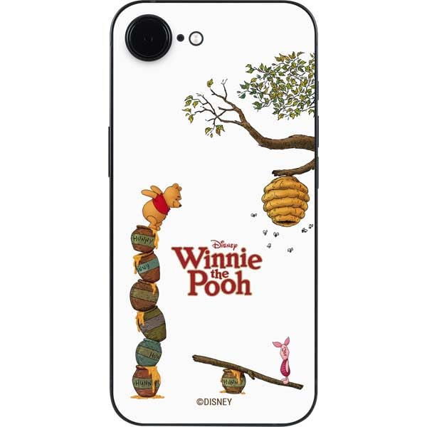 Skinit Decal Phone Skin Compatible with iPhone 16e - Officially Licensed Disney Winnie The Pooh Honey Hive Design