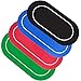 HUANGWUZ Poker Table Mat Oval Layout, Foldable Game Mat with Carrying Bag for 6-8 Players, Casino, Blackjack, Non-Slip Rubber Base