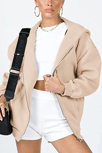 Image of PRETTYGARDEN Women's Fall Zip Up Hoodies Sweatshirts