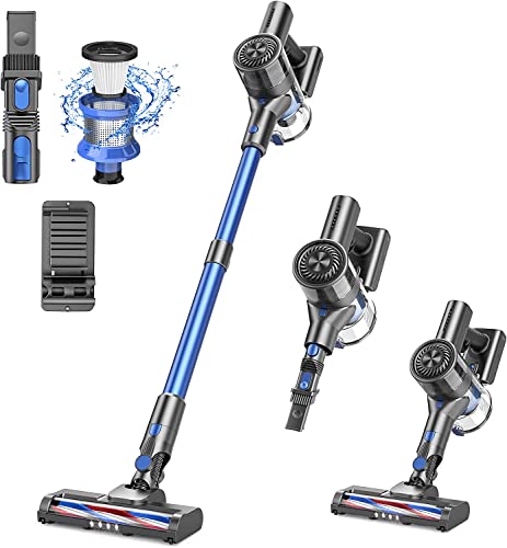Vacuum Cleaners for Home, Cordless Vacuum Cleaner with 80000 RPM High-Speed Brushless Motor, 2600mAh Powerful Lithium Batteries, 5 Stages High Efficiency Filtration, Up to 40 Mins Runtime Vacuum Cleaners for Home, Cordless Vacuum Cleaner with 80000 RPM High-Speed Brushless Motor, 2600mAh Powerful Lithium Batteries, 5 Stages High Efficiency Filtration, Up to 40 Mins Runtime