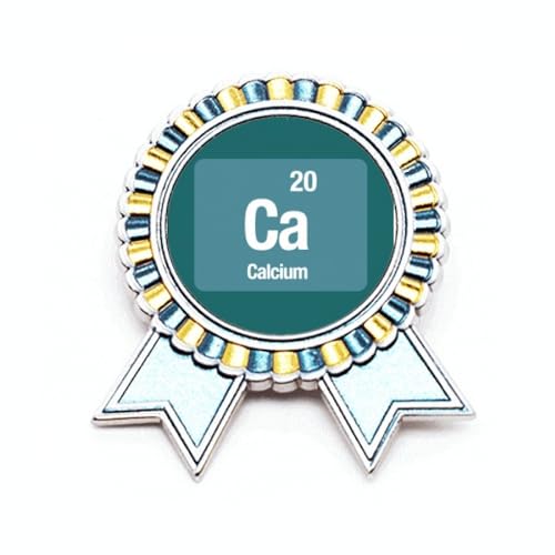 Broche Calcium médaille de science en métal de qualité supérieure