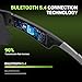 Blackview Bluetooth Sunglasses, UV400Protection, Bult in Mic & Speakers, Voice Assistant Compatible, 5.4 Bluetooth, Polarized Lens for Outdoor Activities