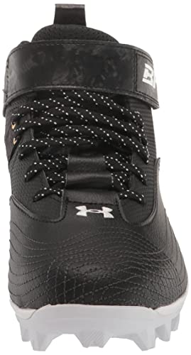 Under Armour Men's Harper 7 Mid Rubber Molded Baseball Cleat Shoe, (001) Black/White/Black, 7.5 #TOP1
