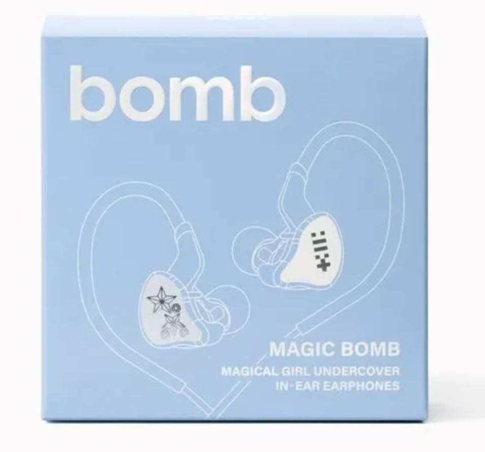 ILLIT Mini Album Vol. 3 - bomb (Merch Version) ILLIT マジックボム イヤホン、ミニアルバムVol.3 マーチバージョン、ステッカーセット・CDフラップホルダー・フォトカード付き [並行輸入品]