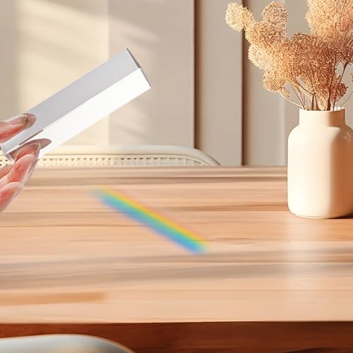 Image of 3pc Crystal Prisms Set 2 inch 4 inch 6 inchLengths Equilateral Crystal Triangular Optical Glass Prism Teaching Refracted Light Spectrum Physics Rainbow Maker Photography Props