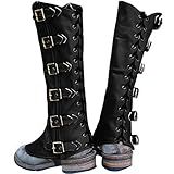 ✔ El tamaño es ajustable: las cubiertas de botas Steampunk son de todo tamaño, y el usuario puede ajustarlo de acuerdo con el tamaño, adecuado para la mayoría de los zapatos para hombres y mujeres.