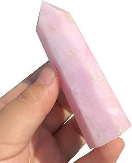 PEKMAR Natural Pink Aragonite Point Crystal Stone Obelisk Tower Rare Polishing Aragonite for Decoration (Size : Light Green)