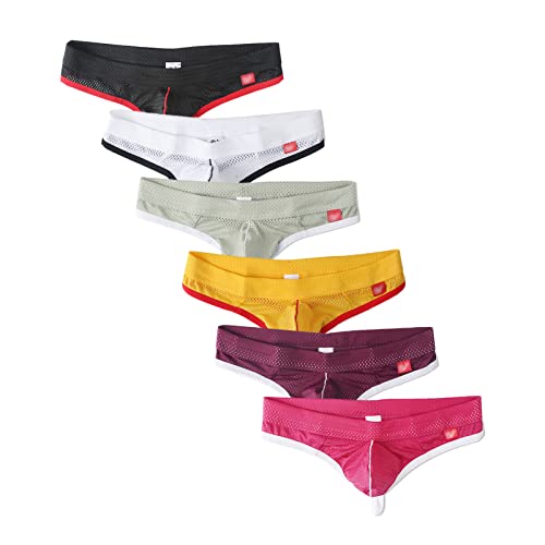 Men's Underwear Low Waist Nylon Mesh Breathable Men's Thong