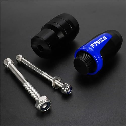 Protection d'échappement moto BMW F750GS antichoc et antichute bleu