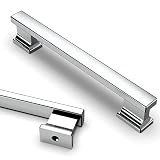 Asidrama 20 Pack 5 Inch(128mm) Polished Chrome Kitchen Cabinet Handles, Cabinet Pulls Kitchen Cabine