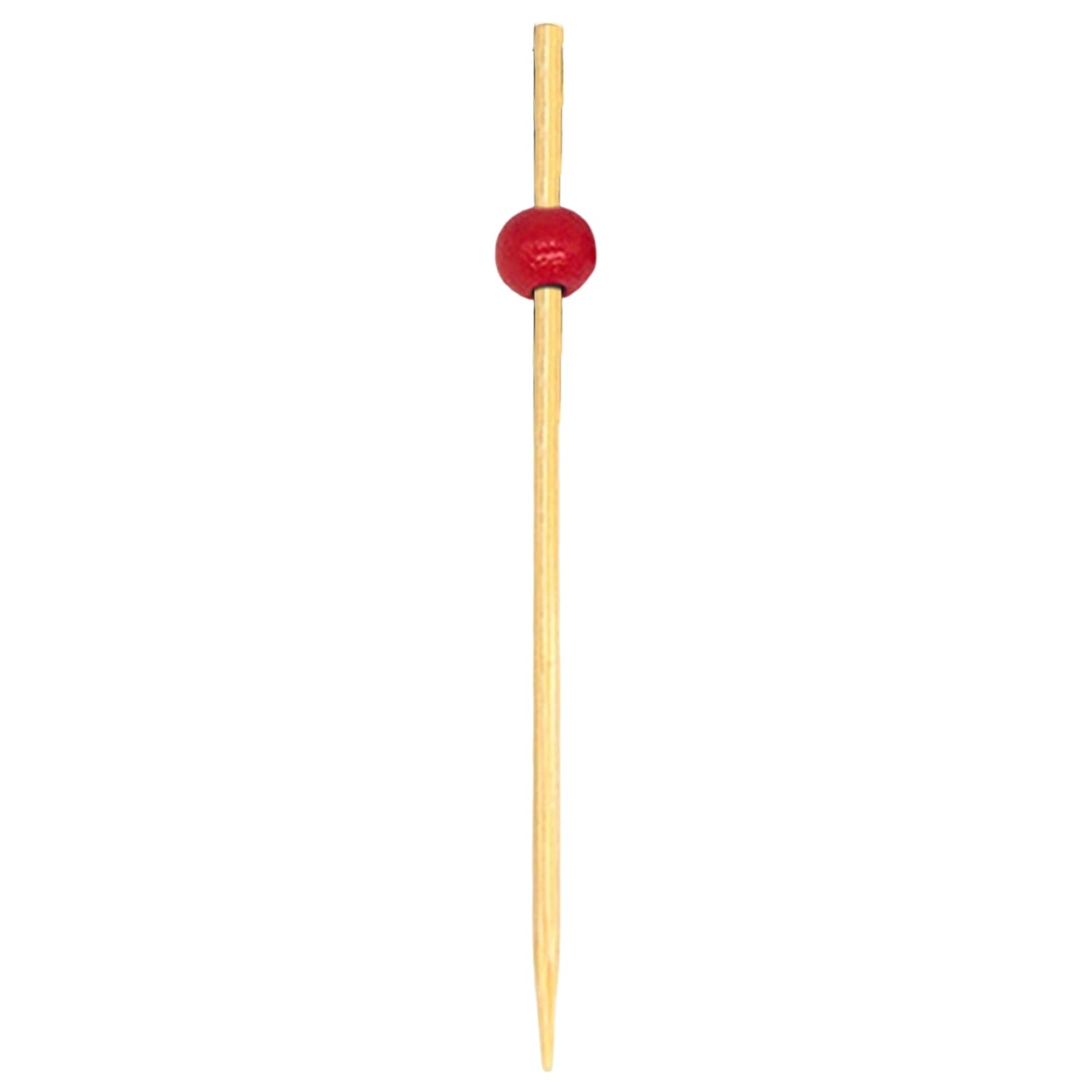 matumou 100Pcs/ Bamboo - Food Grade Smooth Wooden Bead Design Disposable Food for Kitchen Decorative Sticks