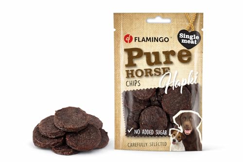 snack per cani - bastoncini per cani - hapki pure chips - cavallo - ipoallergenico - 85g