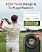 Hoorola Range Finder Golf, 1200 Yards Rangefinder with Slope, Magnetic Stripe, 7X Magnification, IP54 Water Resistant, Rechargeable Battery, Flag Pole Locking Vibration, Golf Accessories for Men Women