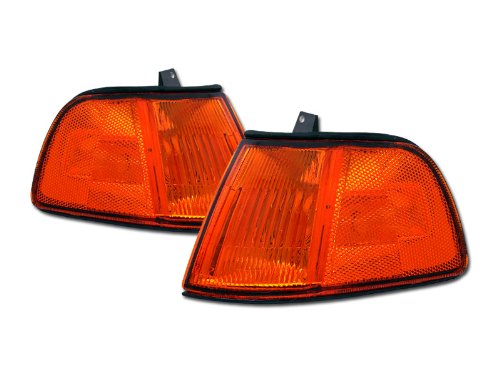 HS Power JDM Amber Lens Signal Parking Corner Lights Lamp 90-91 for Honda Civic 2DR/3DR Coupe
