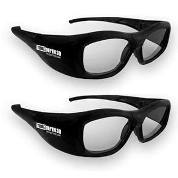 Electronics True Depth 3D® RECHARGEABLE Glasses for 2010-2013 Sharp 3D TVs! (2 Pairs) Book