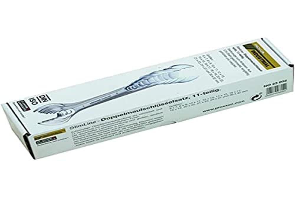 PROXXON 2223802 - Caja 11 llaves fijas planas, Nero