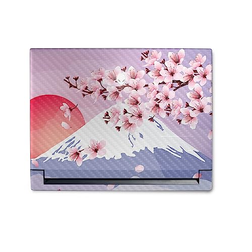 Image of MightySkins Carbon Fiber Skin Compatible with Alienware M18 R1 (2023) Full Wrap Kit - Fuji Sunset | Protective, Durable Textured Carbon Fiber Finish | Easy to Apply & Change Styles | Made in The USA