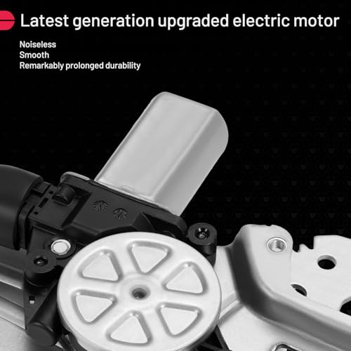 Image of BDFHYK 751-782 Power Window Regulator with Motor Rear Left Compatible with Mitsubishi Lancer 2008-2012