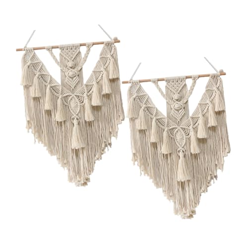 Tapisserie Bohème Lot de 2 Pièces Amosfun Décoration Murale Neutre