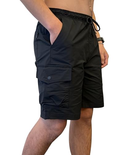 Southpole Men's Tech Woven Nylon Cargo Shorts, Quick Dry