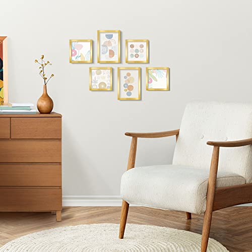 Annecy 4X6 Picture Frame Gold（2 Pack）, 4 X 6 Picture Frame For Wall Or Desktop Decoration, Classic Black Minimalist Style Suitable For Decorating Houses, Offices, Hotels #TOP5