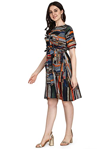 Image of GRECIILOOKS Women's A-Line Rayon Mini Dress