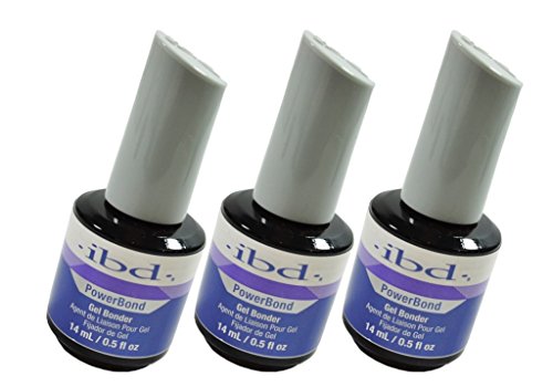 3 X ibd Gel Bonder POWER BOND Just Gel Polish Bonder Secures gels to the natural nail plate Helps ensure maximum adhesion and longer wear | 14ml / 0.5fl.oz