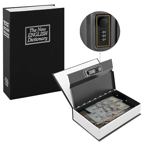 Libro Guardar Dinero Caja Fuerte Ocultable Con Forma De Libro Cerradura  De Combinación, Material PP, Cm, Ideal Para Dinero Y Joyas
