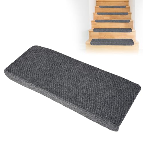 Swsdee Treppenstufen Matten modern 15er Set, 55x22x4.5cm groß Filz Selbstklebend für innen außen...