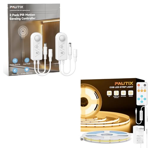 Tira LED COB PAUTIX 16.4ft 2700K 2-Controladores miniatura 1