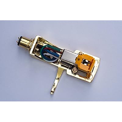 Gold plated Headshell, mount, cartridge and stylus, needle for Pioneer PLX-1000, PL-518, PL-530, PL-A35, PLX-500, PL-560, PL-200, PL-516, PL-255, PL-200X, XL-A700, PL-A45D, PL-A450, MADE IN ENGLAND