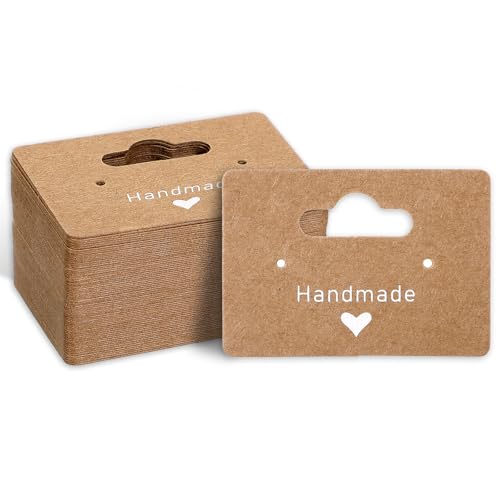 100 Pcs Kraft Earring Display Cards, 2