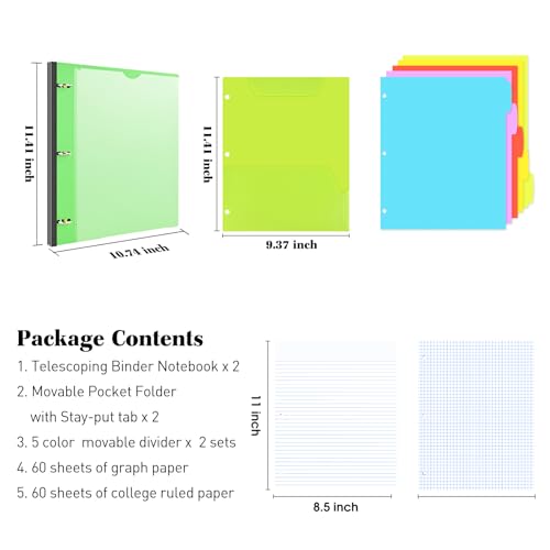 Cahier télescopique rechargeable INFUN pour ne plus perdre vos feuilles de cours