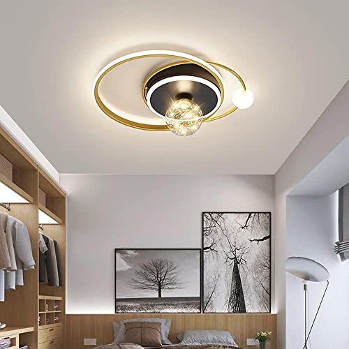 Lustre LED forme ronde principale gradation plafonnier moderne - 3