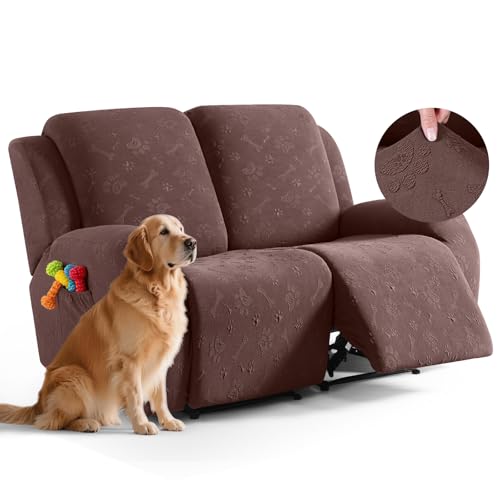 Ruaozz Loveseat Couch Covers, 6 Pieces Recliner Co...