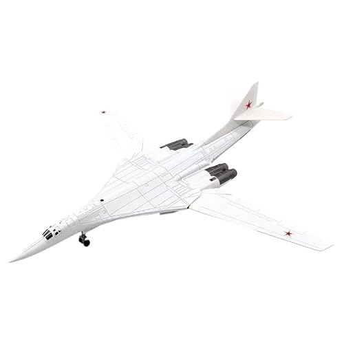 DZHSNWJ Amercom Tu-160 Russia Air Force Tupolev Blackjack Bomber 1/200 Diecast Model New in Stock